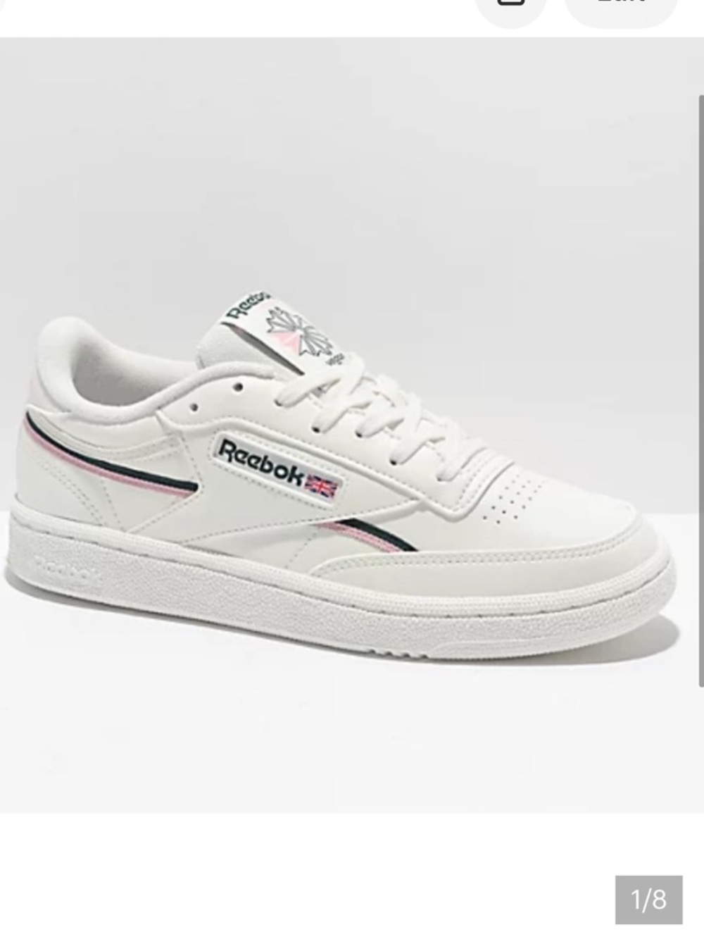 Reebok Club C85 White Sneakers women’s 7.5